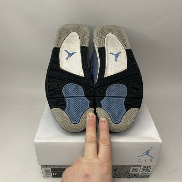 Nike Shoes Air Jordan 4 Retro “University Blue/UNC” 2023 - Picture 8 of 9